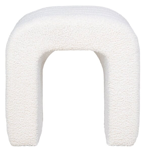 Bel tabure iz tkanine bouclé Colma – House Nordic