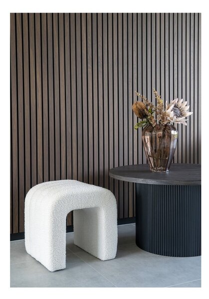 Bel tabure iz tkanine bouclé Colma – House Nordic