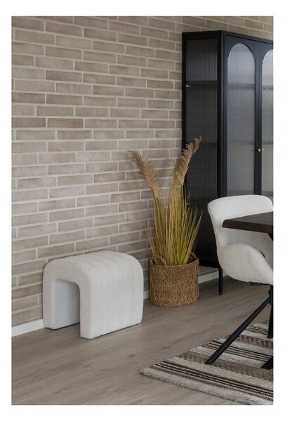 Bel tabure iz tkanine bouclé Colma – House Nordic