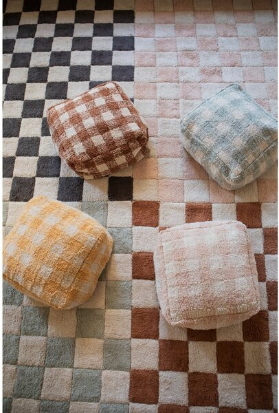 Svetlo rožnata/kremno bela pralna ročno tkana bombažna preproga 120x160 cm Kitchen Tiles Rose – Lorena Canals