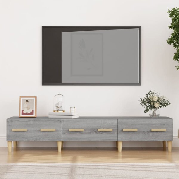 VidaXL TV omarica siva sonoma 150x34,5x30 cm konstruiran les