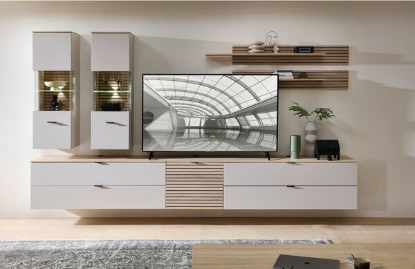 Premium Living Visoka Komoda Memphis, Kašmir, Barva Hrasta