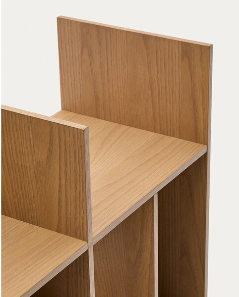 Sistem modularnih polic v hrastovem dekorju v naravni barvi 80x80x25 cm Ina – Kave Home