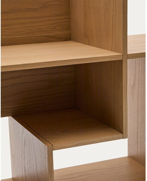 Sistem modularnih polic v hrastovem dekorju v naravni barvi 80x80x25 cm Ina – Kave Home