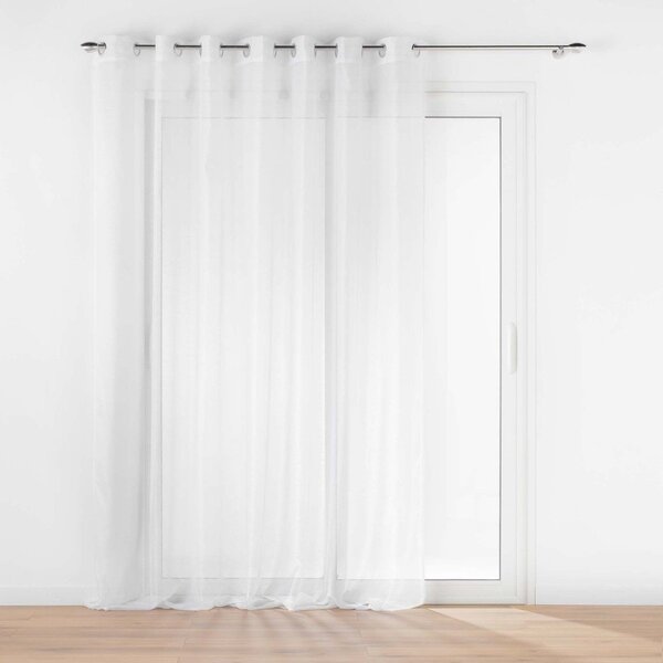 Bela prosojna zavesa iz tančice 240x240 cm Lissea – douceur d'intérieur