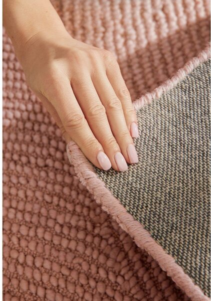 Ročno tkan volnen tekač v barvi terakote 80x200 cm Calmio – Hanse Home
