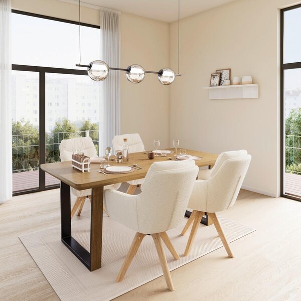 Bessagi Home Naslanjač Juana, Krem Barve