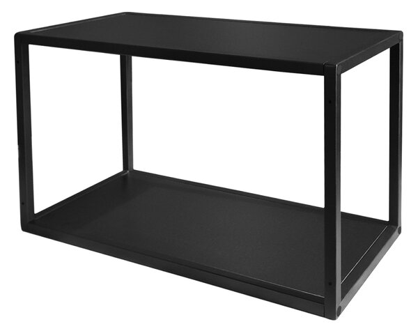 KONDELA Polica, črna, ARAKA/MENZO/SIBER ONE LOFT 60 G-36