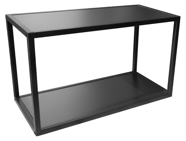 KONDELA Polica, črna, ARAKA/MENZO/SIBER ONE LOFT 60 G-36