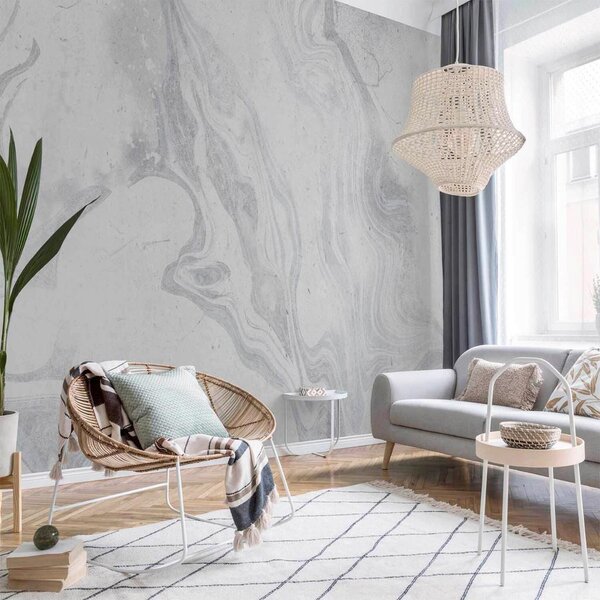 Artgeist Fototapeta Cloudy Marble, 100x70cm