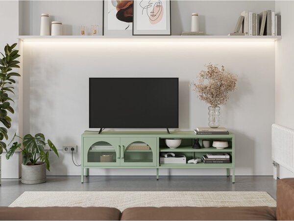 Mentolno zelena TV omarica 160x50 cm Diora – Marckeric