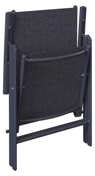 Mömax Vrtni Stol Niki, Antracit, Aluminij