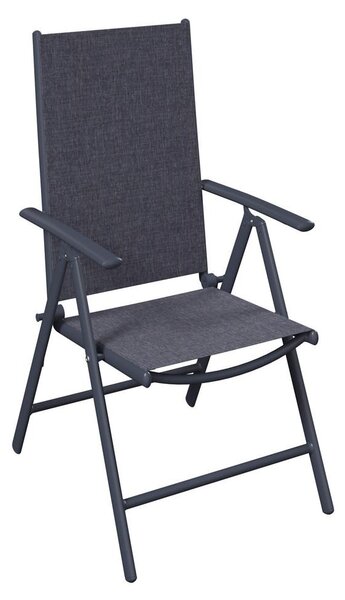 Mömax Vrtni Stol Niki, Antracit, Aluminij