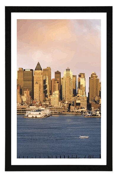 Plakat s paspartujem edinstveni New York