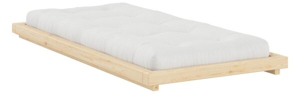 Postelja iz masivnega bora brez vzglavja z letvenim dnom 90x200 cm v naravni barvi Dock – Karup