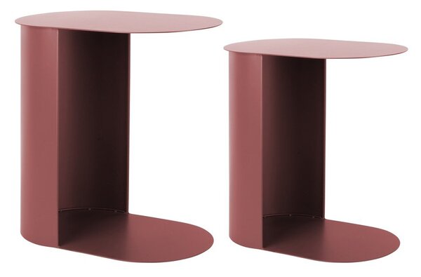 Kovinske stranske mizice v kompletu 2 ks 30x45 cm Riqueza Oval – Leitmotiv