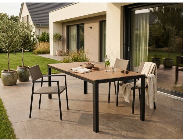 Vrtna miza z mizno ploščo iz artwood lesa 90x205 cm Viking – Bonami Selection