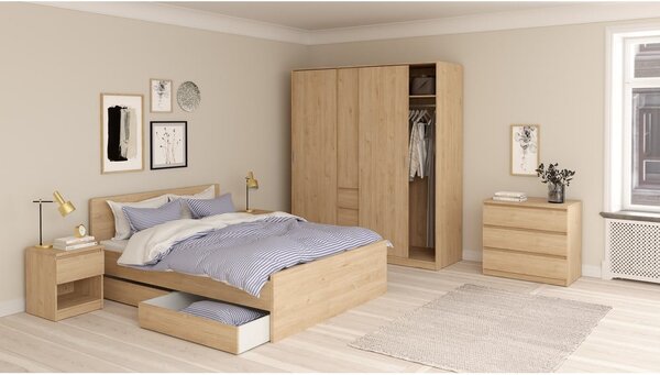 Predali za pod posteljo v kompletu 2 ks 90x190/140x190 cm Naia – Tvilum