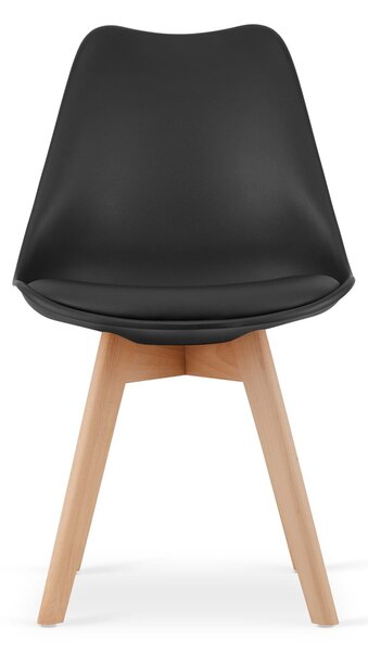 Črni jedilni set 1 + 4, miza MADO ARTISAN 120x80 + stoli BALI MARK črna