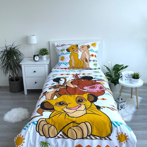 Bombažna otroška posteljnina 140x200 cm Lion King Africa – Jerry Fabrics