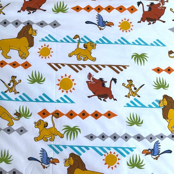 Bombažna otroška posteljnina 140x200 cm Lion King Africa – Jerry Fabrics