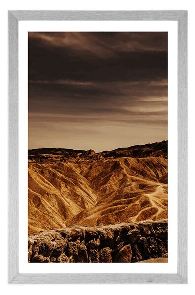 Plakat s paspartujem Narodni park Death Valley v Ameriki