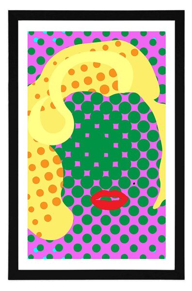 Plakat s paspartujem Marilyn Monroe v pop art stilu