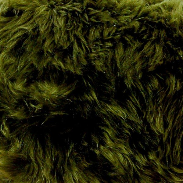 Zelena preproga iz ovčje kože Native Natural Double, 60 x 240 cm