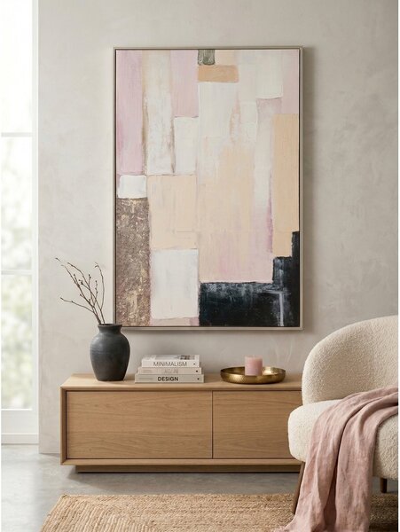 Tiskana/z ročno naslikanimi elementi slika z okvirjem/na platnu 80x120 cm Meldert – Yes Everyday