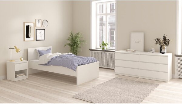 Bela postelja 90x190 cm Naia – Tvilum
