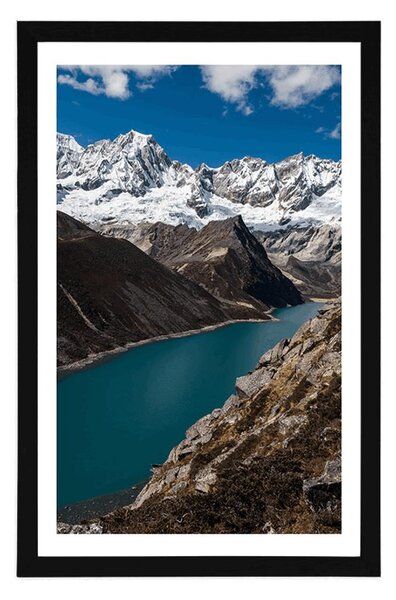 Plakat s paspartujem narodni park Patagonija v Argentini