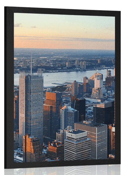 Plakat panorama New Yorka