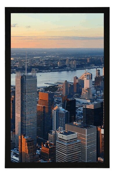 Plakat panorama New Yorka