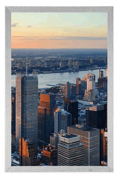 Plakat panorama New Yorka