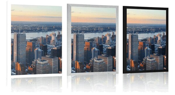 Plakat panorama New Yorka