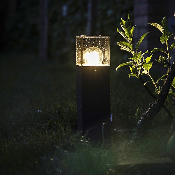 Sodobna zunanja talna svetilka 30 cm temno siva IP44 - Denmark