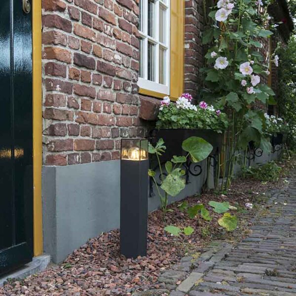 Sodobna zunanja talna svetilka 50 cm temno siva IP44 - Denmark