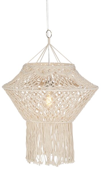 Rustikalna viseča svetilka Makrame 90 cm - String