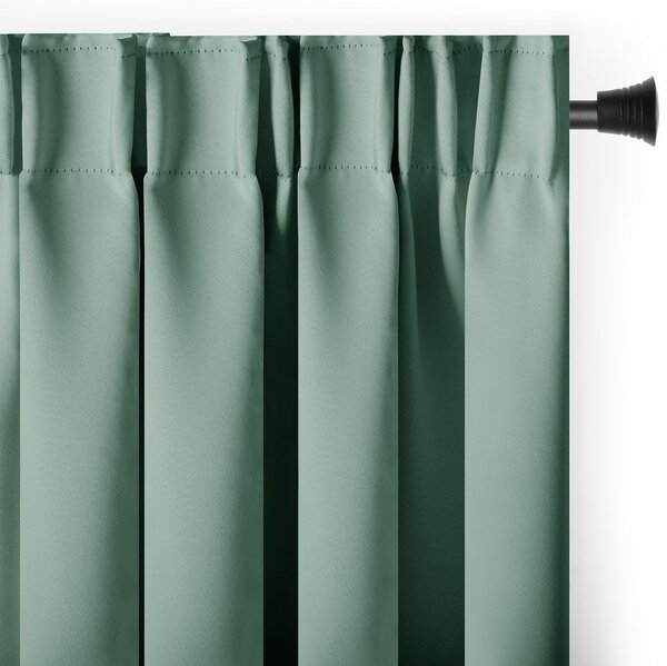 Mentolno zelena zavesa za delno zatemnitev 140x175 cm Kierra – Restilo