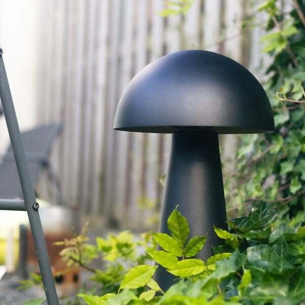 Zunanja talna svetilka črna 50 cm - Mushroom