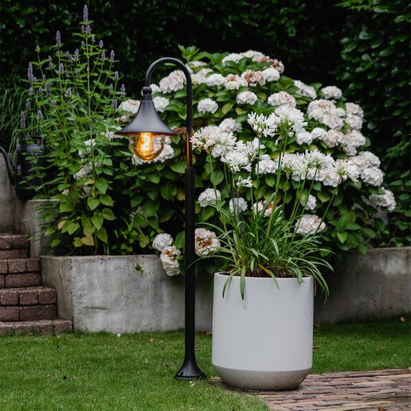 Klasična zunanja svetilka črna 125 cm IP44 - Daphne