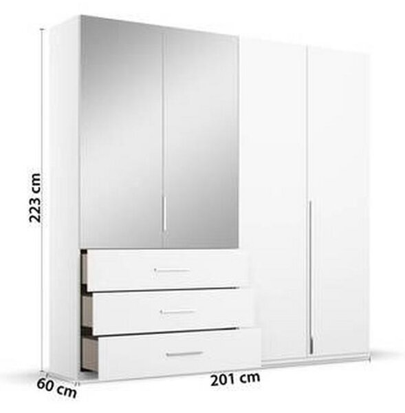 Home24 Omara S Klasičnimi Vrati Montclar, Bela