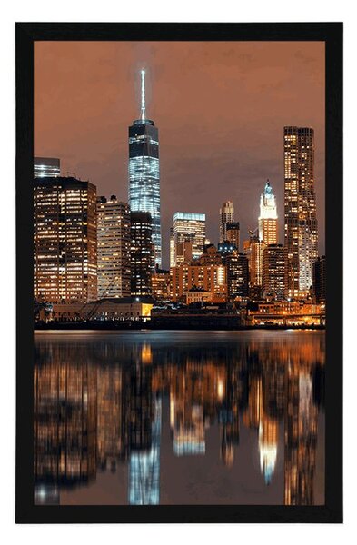 Plakat slika Manhattana v vodi