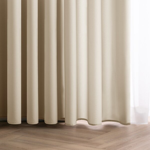 Kremno bela zavesa za delno zatemnitev 140x250 cm Carli Tie – Restilo
