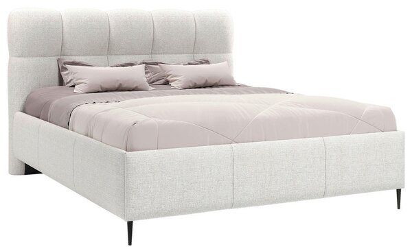 OBLAZINJENA POSTELJA 200 cm x 200 cm , tekstil naravne barve