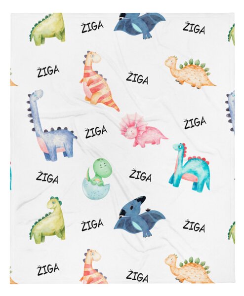 Personalizirana Odeja z Imenom – Dino