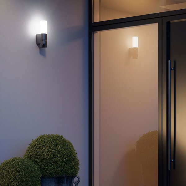 STEINEL L 620 Cam SC LED zunanje stensko svetilo antracit, Črna, Kovina, Sodobni