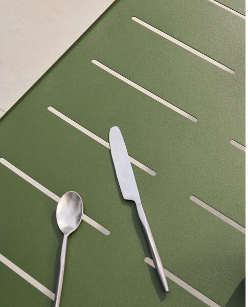 Jeklena vrtna miza 90x180 cm Brai – Kave Home