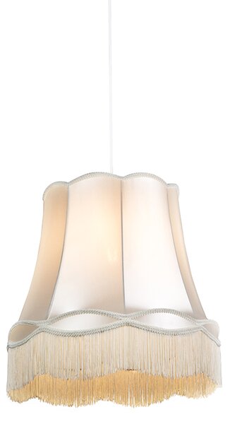 Retro viseča svetilka smetanova 45 cm - Granny