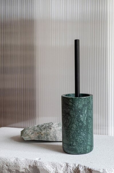 Temno zelena marmorna WC ščetka Marble – Mette Ditmer Denmark